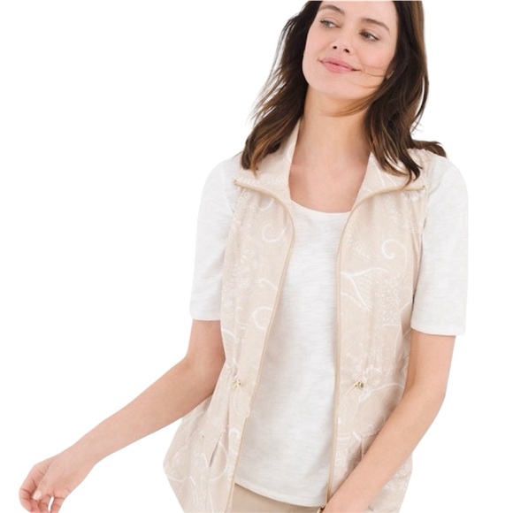Zenergy by Chico's Neema Desert Dream Golf Vest Size 1 (M) - Picture 1 of 13
